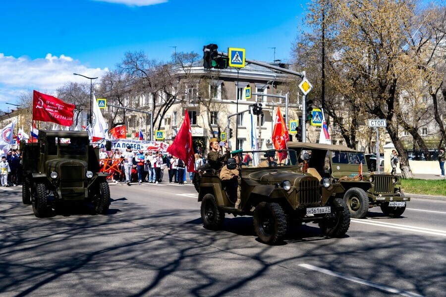 В Благовещенске прошла Эстафета Побед