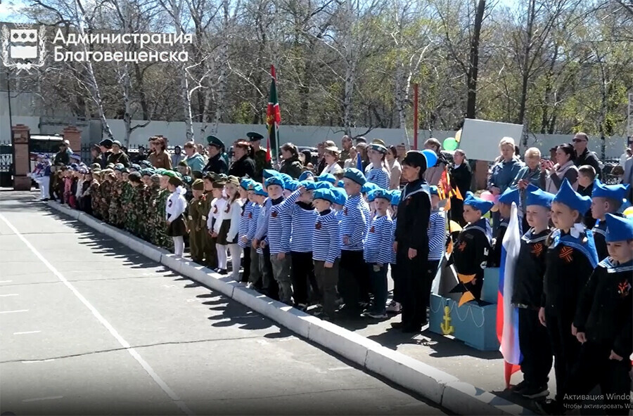 К Бессмертному полку России присоединяются детсадовцы Благовещенска