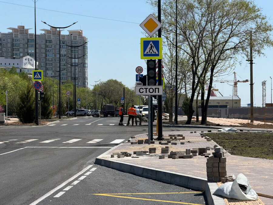 В центре Благовещенска завершаются основные ремонтные работы на двух улицах