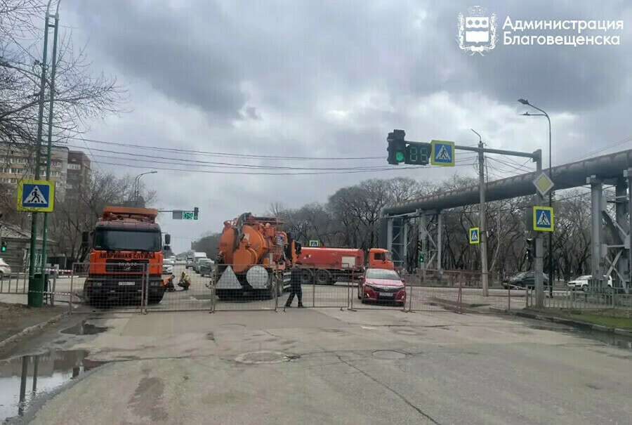 В Благовещенске для масштабного ремонта перекроют еще один перекресток на Октябрьской 