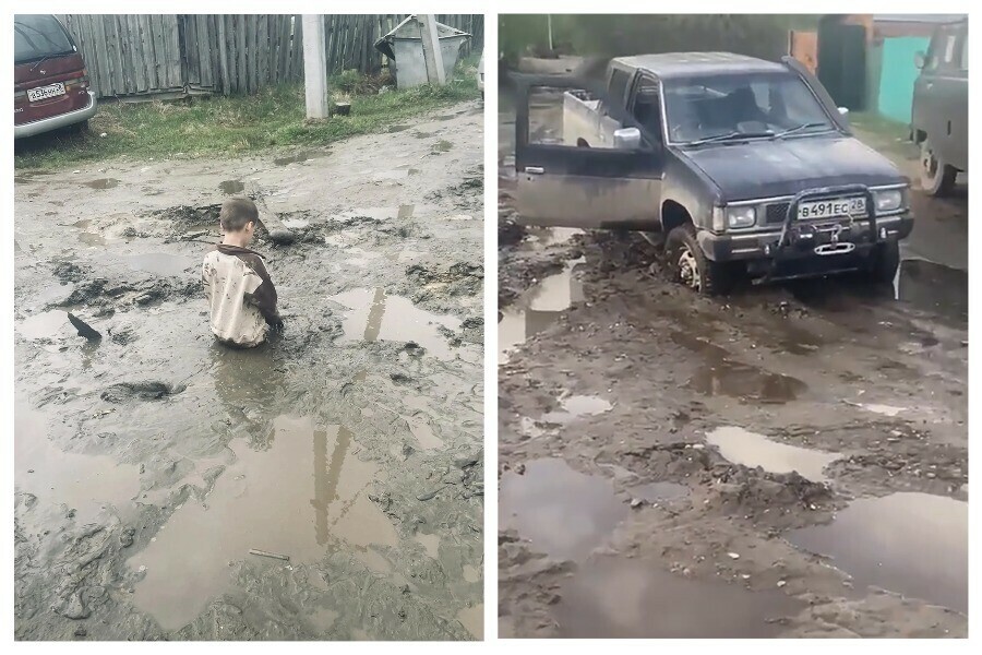 Начинаем предпринимать экстренные меры глава Зеи где в грязи на дороге чуть не утонул ребенок прокомментировал ситуацию