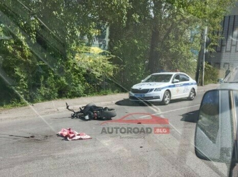 Стали известны подробности жесткого ДТП с двухколесным в Благовещенске 