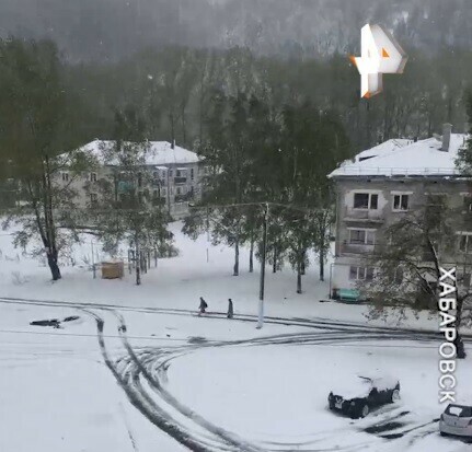 Зима вернулась на Дальний Восток видео