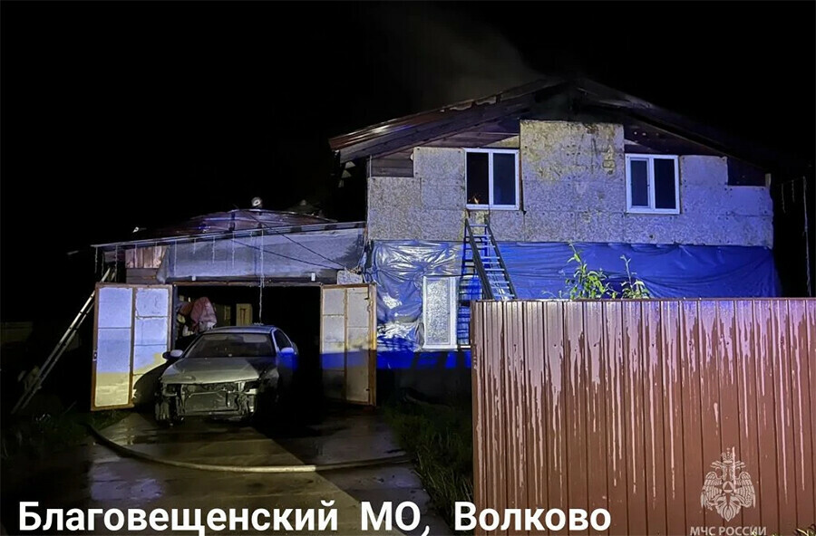 В Амурской области в жилой дом ударила молния обновлено