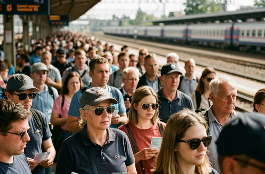 Продажу билетов на поезда с черноморских курортов временно остановили
