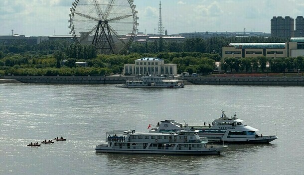 Между Благовещенском и Хэйхэ изза сильного ветра приостановлена перевозка пассажиров