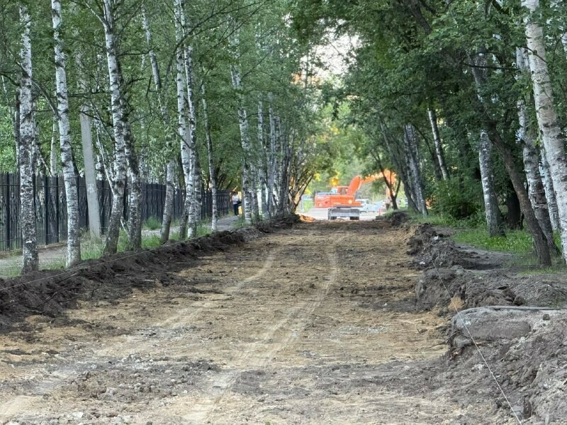 Там где жители натоптали тропу появится тротуар ремонт междворовых проездов проверил мэр Благовещенска