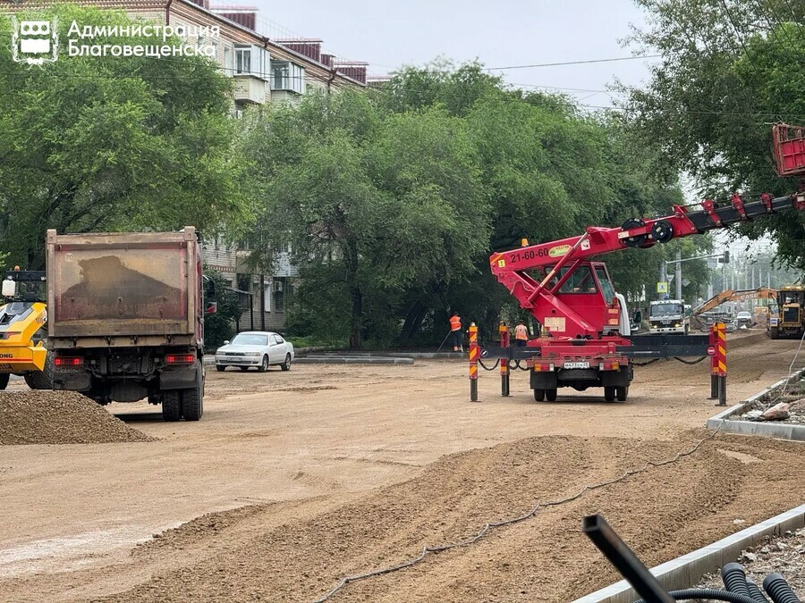 В Благовещенске перекрывают для ремонта новые участки дорог
