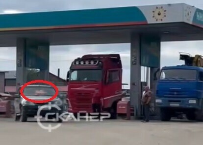 ЧП в Тынде на заправке загорелся автомобиль