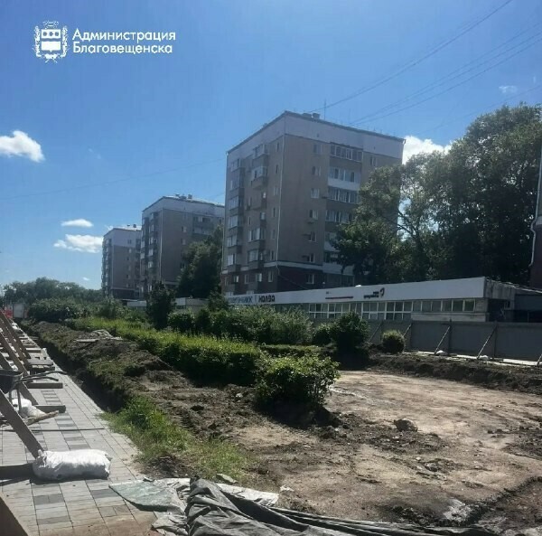 Что появится возле МФЦ на улице 50 лет Октября рассказали власти Благовещенска