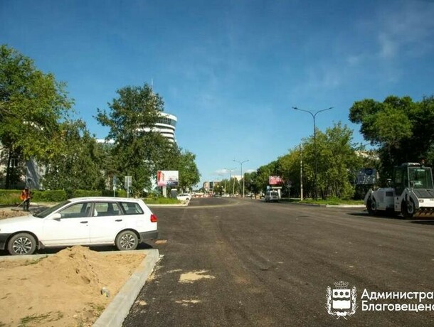 Василенко Школьная и Театральная на каком этапе ремонт магистралей Благовещенска фото 