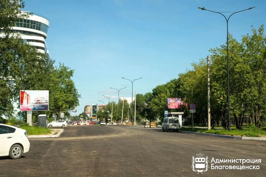 В Благовещенске продолжают ремонтировать дороги Какие  напомнили в мэрии