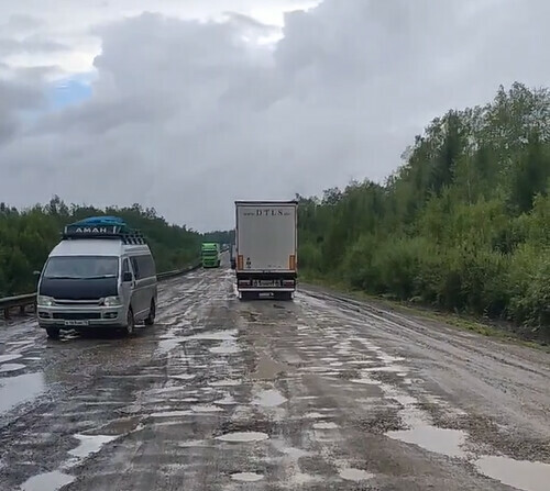 Скорость неимоверная амурчане сняли на видео плачевное состояние федеральной трассы Амур