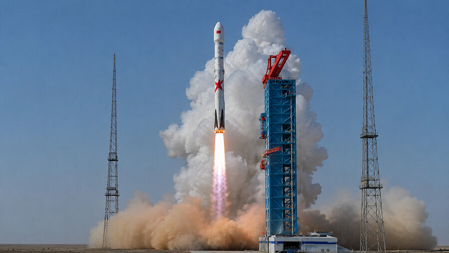 Китайская ракета ZQ3 впервые совершила успешную посадку на суше