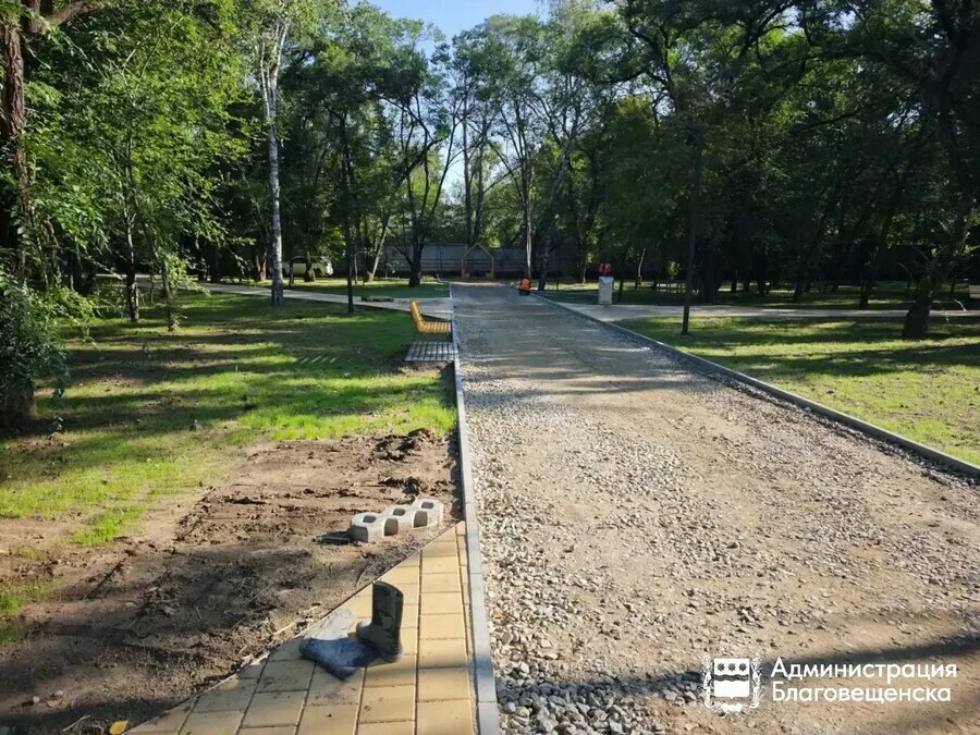Благоустройство Амурского леса в Благовещенске вышло на финишную прямую