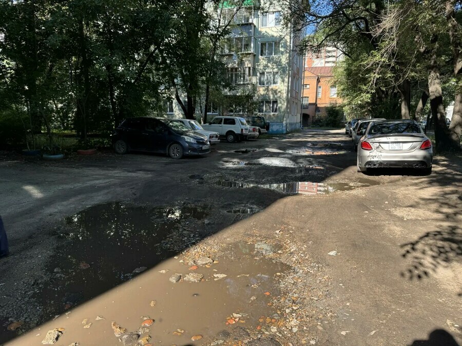 Благовещенские междворовые проезды преображают комплексно где уже появился новый асфальт