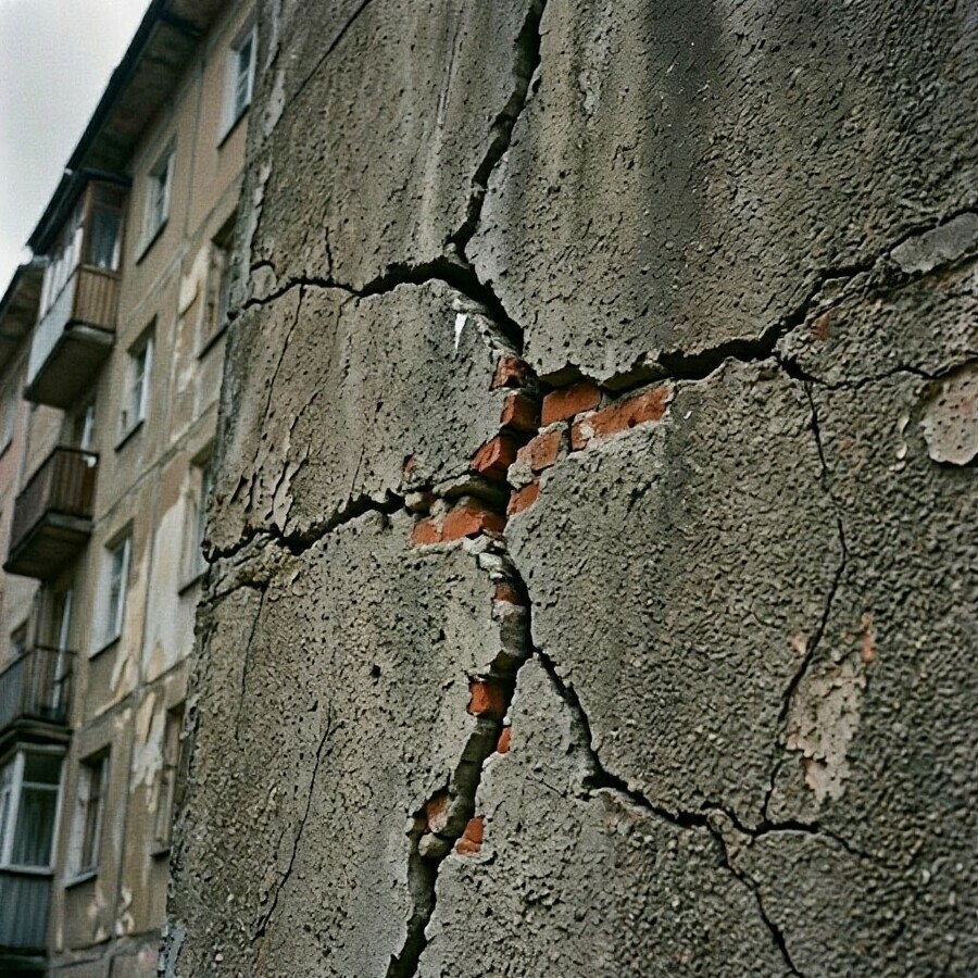 Благовещенская управляйка упорно отказывалась устранять трещины в многоквартирном доме