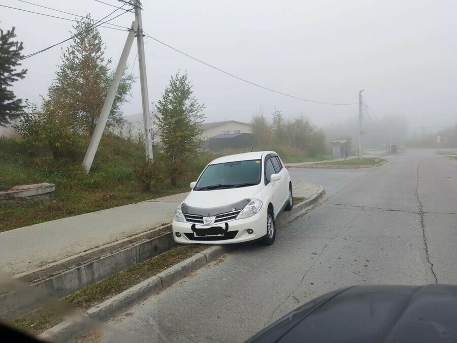 В Тынде еще один автомобиль оказался в магическом кювете