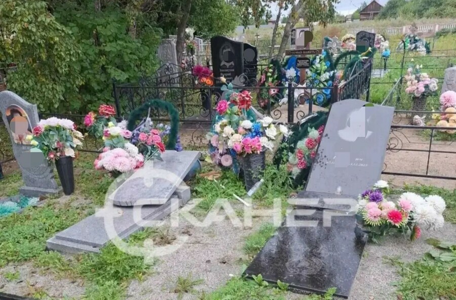 В селе Амурской области вандалы на мотоциклах разгромили кладбище фото