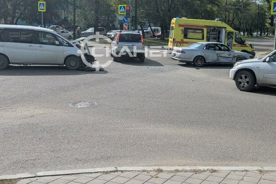 Жесткое ДТП произошло в центре Благовещенска 