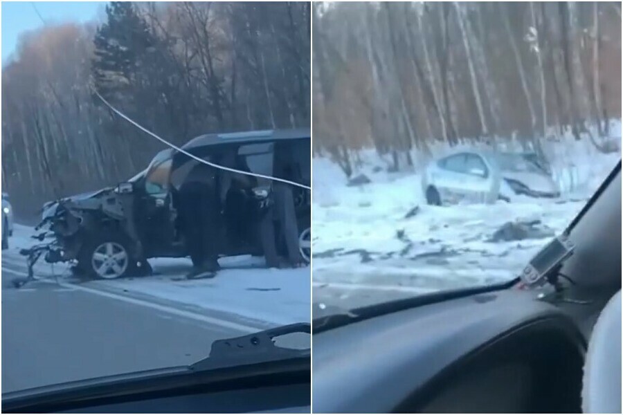 В жесткой аварии на аэропортовской трассе Благовещенска пострадали 4 человека в том числе 3летняя девочка