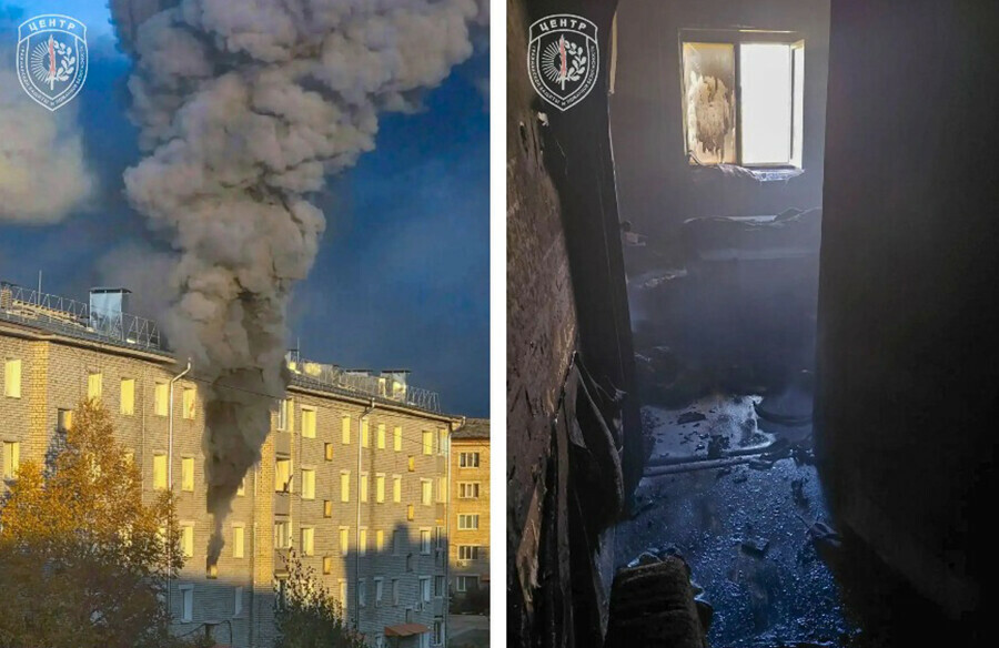Троих детей и троих взрослых спасли из пожара в поселке Амурской области фото