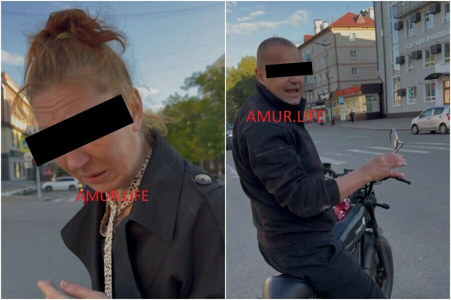 В ГИБДД прокомментировали ДТП в центре Благовещенска где мопед протаранил авто и уехал