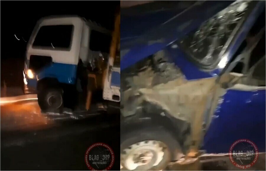 В Амурской области пожилой водитель на Жигулях влетел под автокран видео