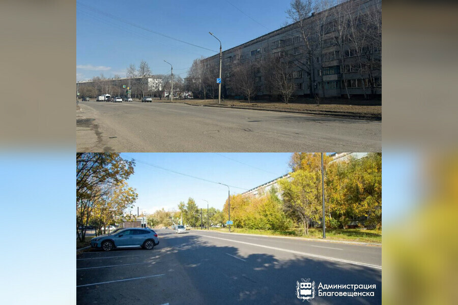 Мэрия Благовещенска отчиталась о ходе ремонта на трёх больших улицах фото