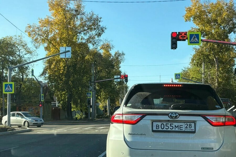 В Благовещенске открыли перекресток который все лето был на ремонте фото
