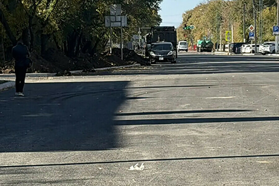 В центре Благовещенска открывают перекресток но работы на нем продолжат