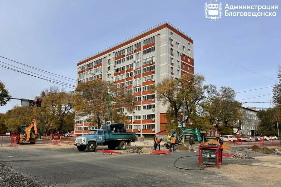 Ремонт завершается три магистрали скоро откроют для движения в Благовещенске 