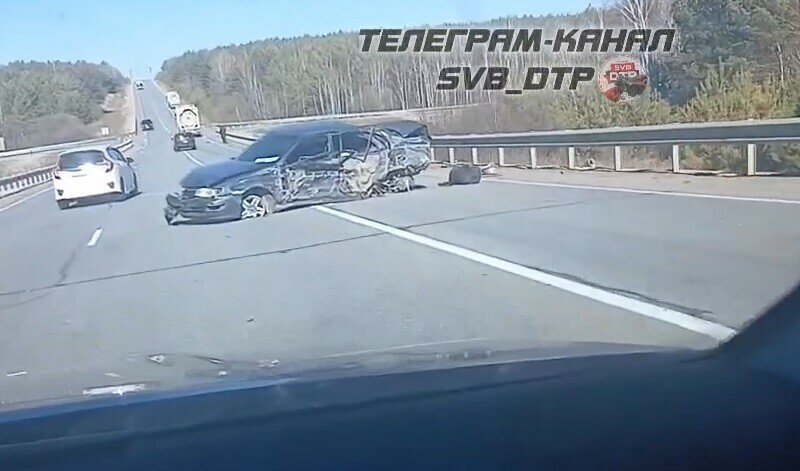 Жесткое ДТП произошло на федеральной трассе под Белогорском видео