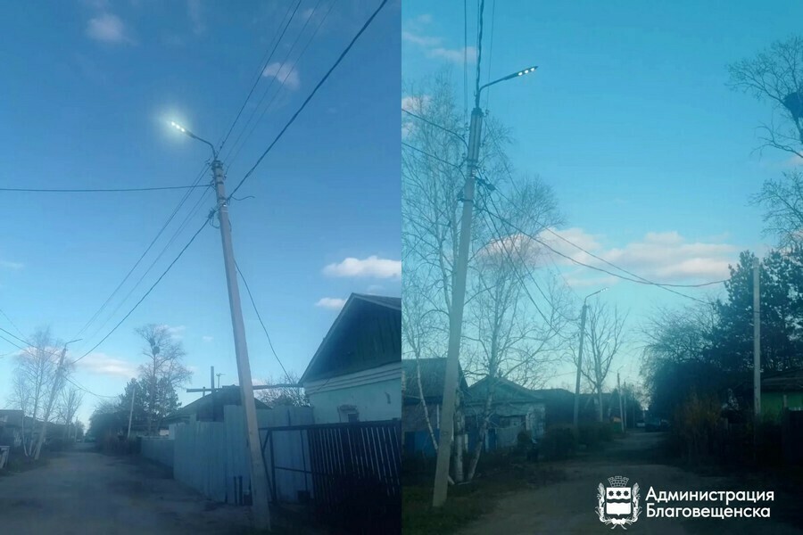 Где в Благовещенске станет светлее список улиц с новыми фонарями