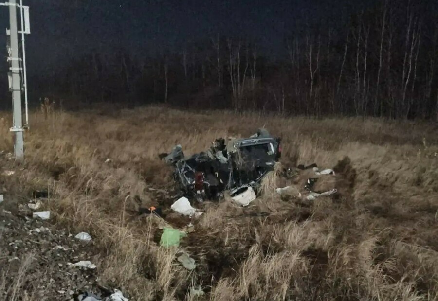 Шесть человек погибли при столкновении поезда Хабаровск  Благовещенск с микроавтобусом фото